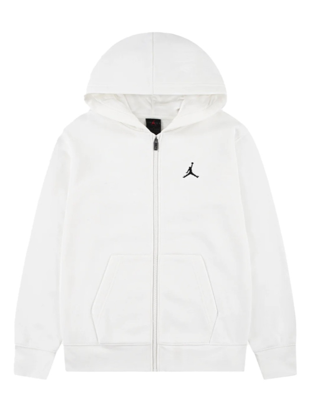 NEW Kids’ Jordan White Brooklyn Fleece Full-Zip Hoodie